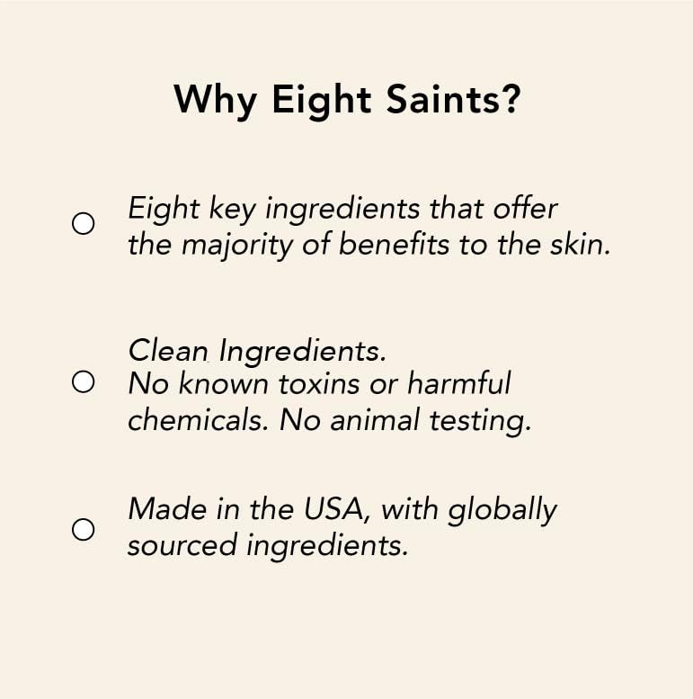 Eight Saints Skincare Pure Hyaluronic Acid Serum for Face Plumping, Vitamin C Face Serum with Vitamin E for Fine Lines, Reduces Wrinkles, Firming, Hydrating, Anti-Aging, 1 oz