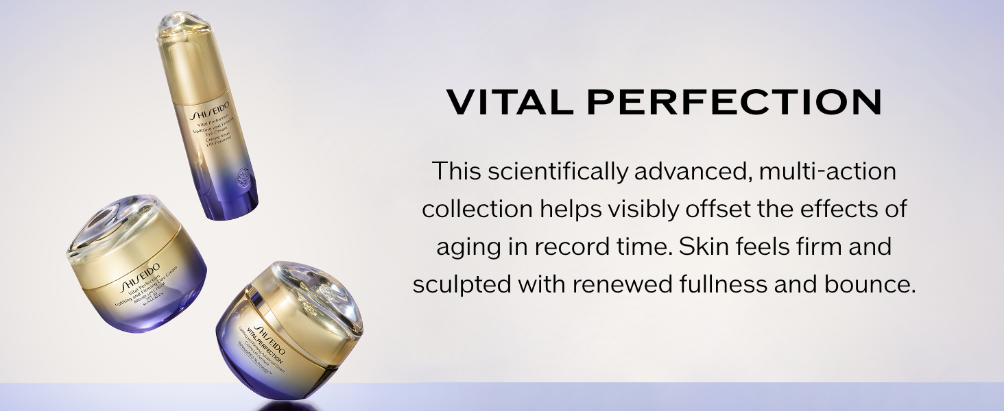 Shiseido Vital Perfection Uplifting and Firming Advanced Cream – Anti-Aging Face Moisturizer with ReNeuraRED Technology