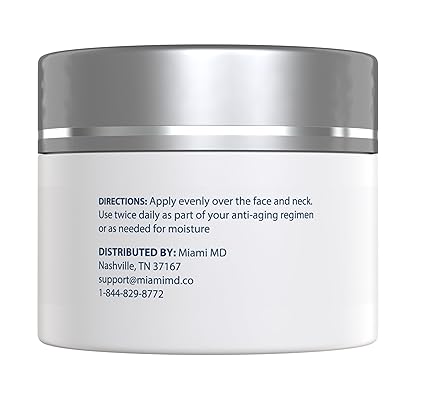 MiamiMD Age-Defying Lifting & Firming Face Cream for Women - Lift & Firm for Anti Aging, Wrinkle Reducer & Hydrating Moisturizer for Smooth, Radiant Skin, Tightening Cream for Face & Neck – 1.7oz