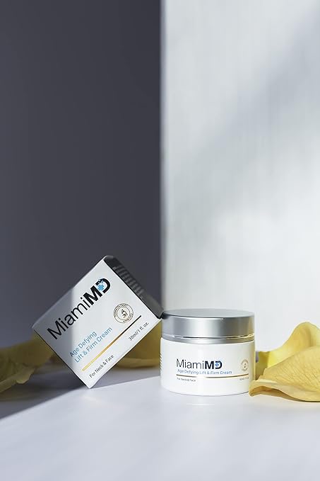 MiamiMD Age-Defying Lifting & Firming Face Cream for Women - Lift & Firm for Anti Aging, Wrinkle Reducer & Hydrating Moisturizer for Smooth, Radiant Skin, Tightening Cream for Face & Neck – 1.7oz
