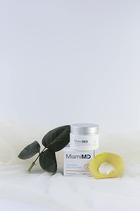 MiamiMD Age-Defying Lifting & Firming Face Cream for Women - Lift & Firm for Anti Aging, Wrinkle Reducer & Hydrating Moisturizer for Smooth, Radiant Skin, Tightening Cream for Face & Neck – 1.7oz