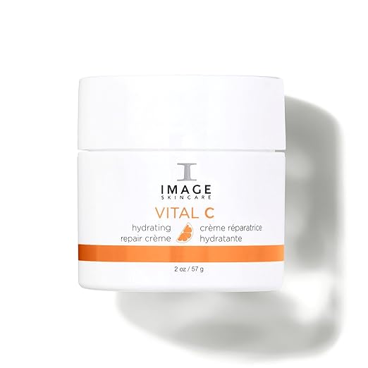 IMAGE Skincare VITAL C Hydrating Repair Crème, 1 Oz | Face Night Cream Moisturizer with Hyaluronic Acid, for Dry Skin
