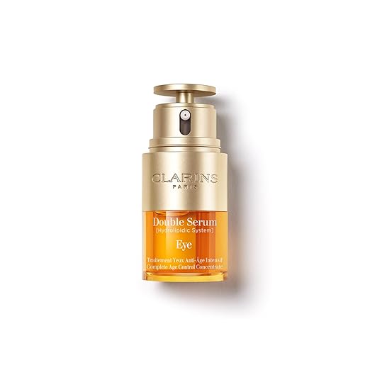 Clarins DOUBLE SERUM EYE | Anti-Aging Eye Treatment | Visibly Smoothes, Firms, Hydrates and Revitalizes For More Youthful-Looking Eyes In Just 7 Days* | 13 Plant Extracts, Including Turmeric | 0.6 Oz