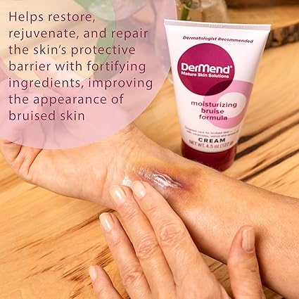 Dermend Arnica Bruise Cream with Vitamin K – Bruise Cream for Thin & Mature Skin – Moisturizing Formula with Retinol, Ceramides & Arnica Oil – Dermatologist Recommended – 4.5 oz