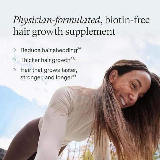 Nutrafol Women's Hair Growth Supplements, for Women 18-44 Years Old, Clinically Tested for Visibly Thicker, Stronger Hair, 100% Vegan Ingredients, Dermatologist Recommended - 1 Month Supply