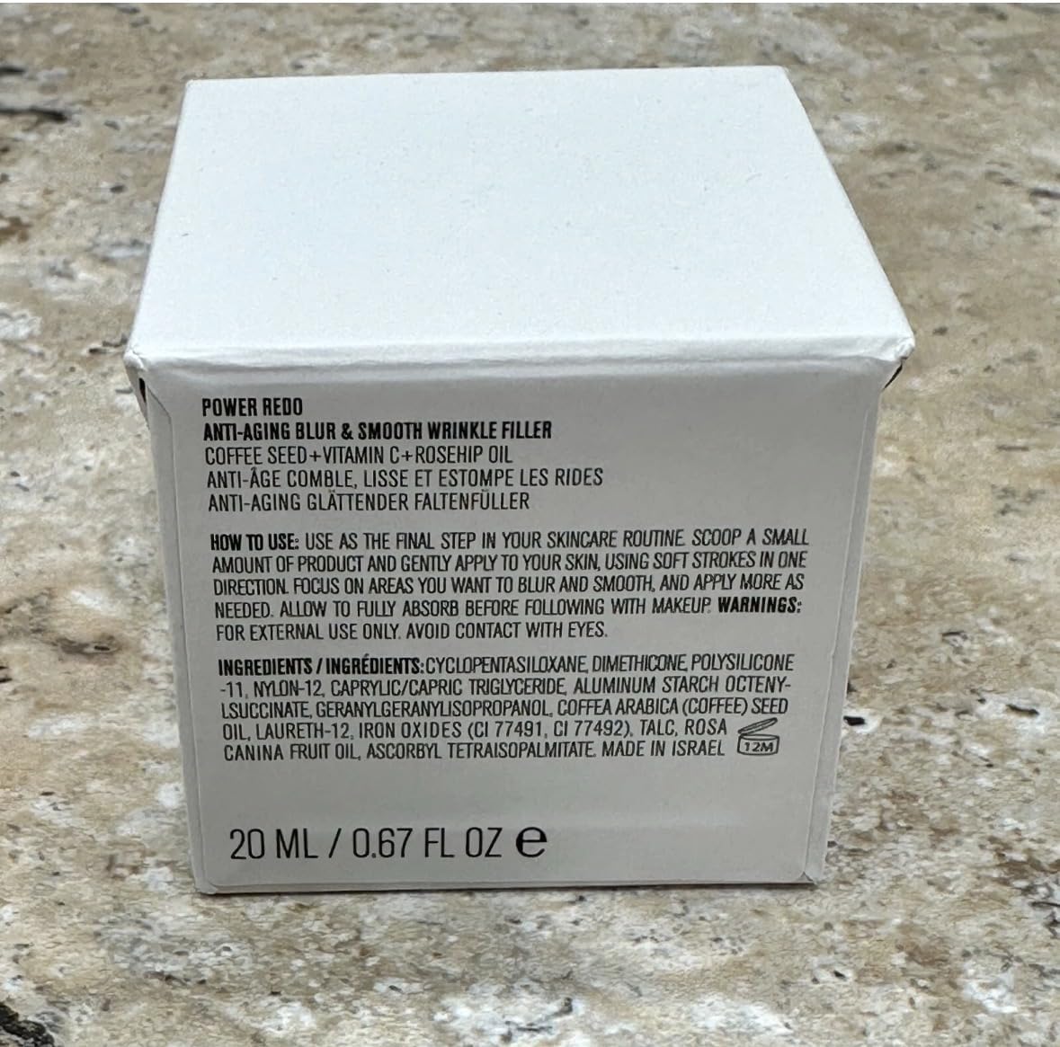 Power Redo Wrinkle Fix Advanced Anti-Aging Blur &amp; Smooth Wrinkle Filler with Coffee Seed, Vitamin C &amp; Rosehip Oil – 20 ML
