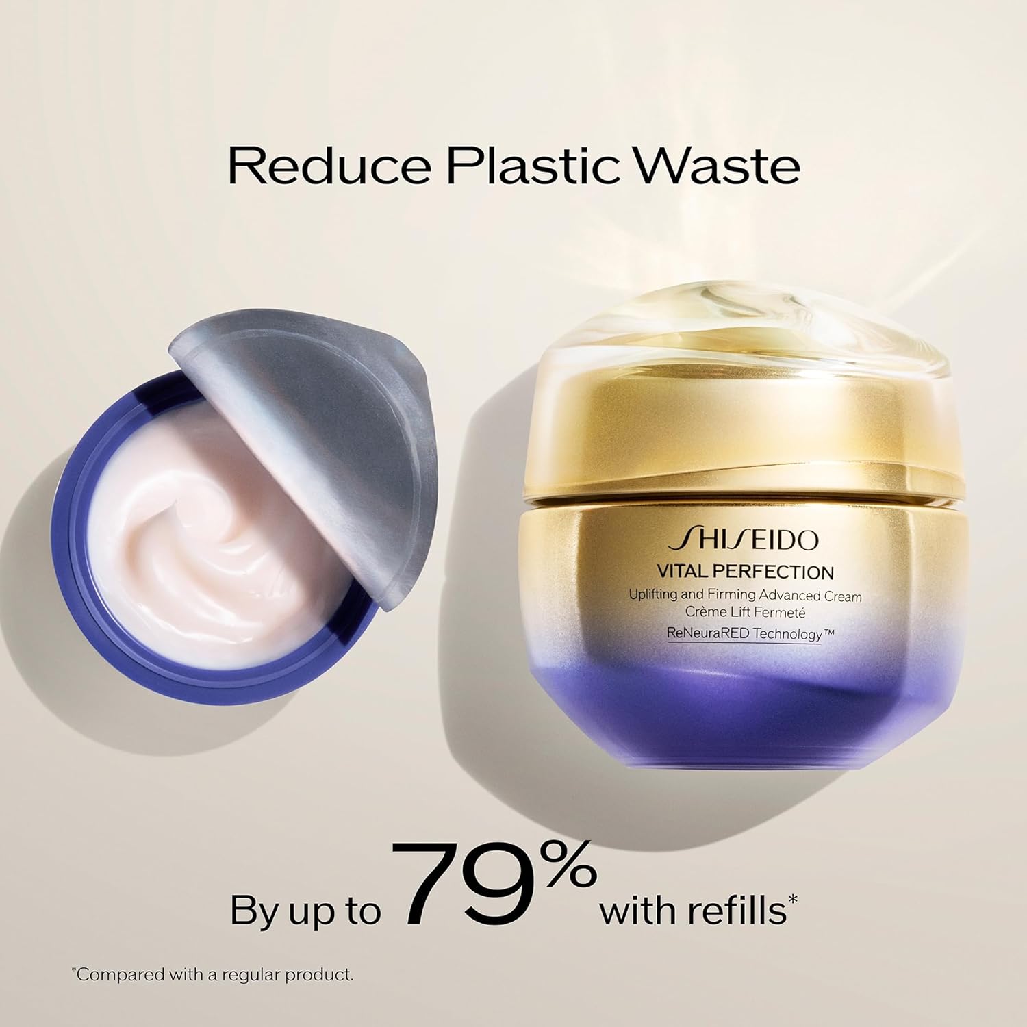 Shiseido Vital Perfection Uplifting and Firming Advanced Cream – Anti-Aging Face Moisturizer with ReNeuraRED Technology