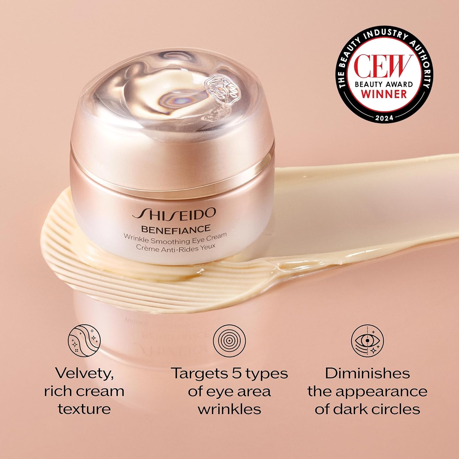 Shiseido Benefiance Wrinkle Smoothing Eye Cream – Anti-Aging & Hydrating Under Eye Treatment