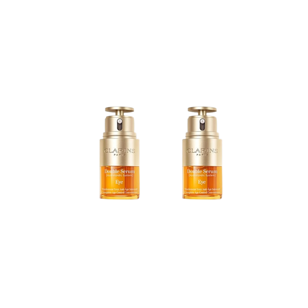 Clarins DOUBLE SERUM EYE | Anti-Aging Eye Treatment | Visibly Smoothes, Firms, Hydrates and Revitalizes For More Youthful-Looking Eyes In Just 7 Days* | 13 Plant Extracts, Including Turmeric | 0.6 Oz