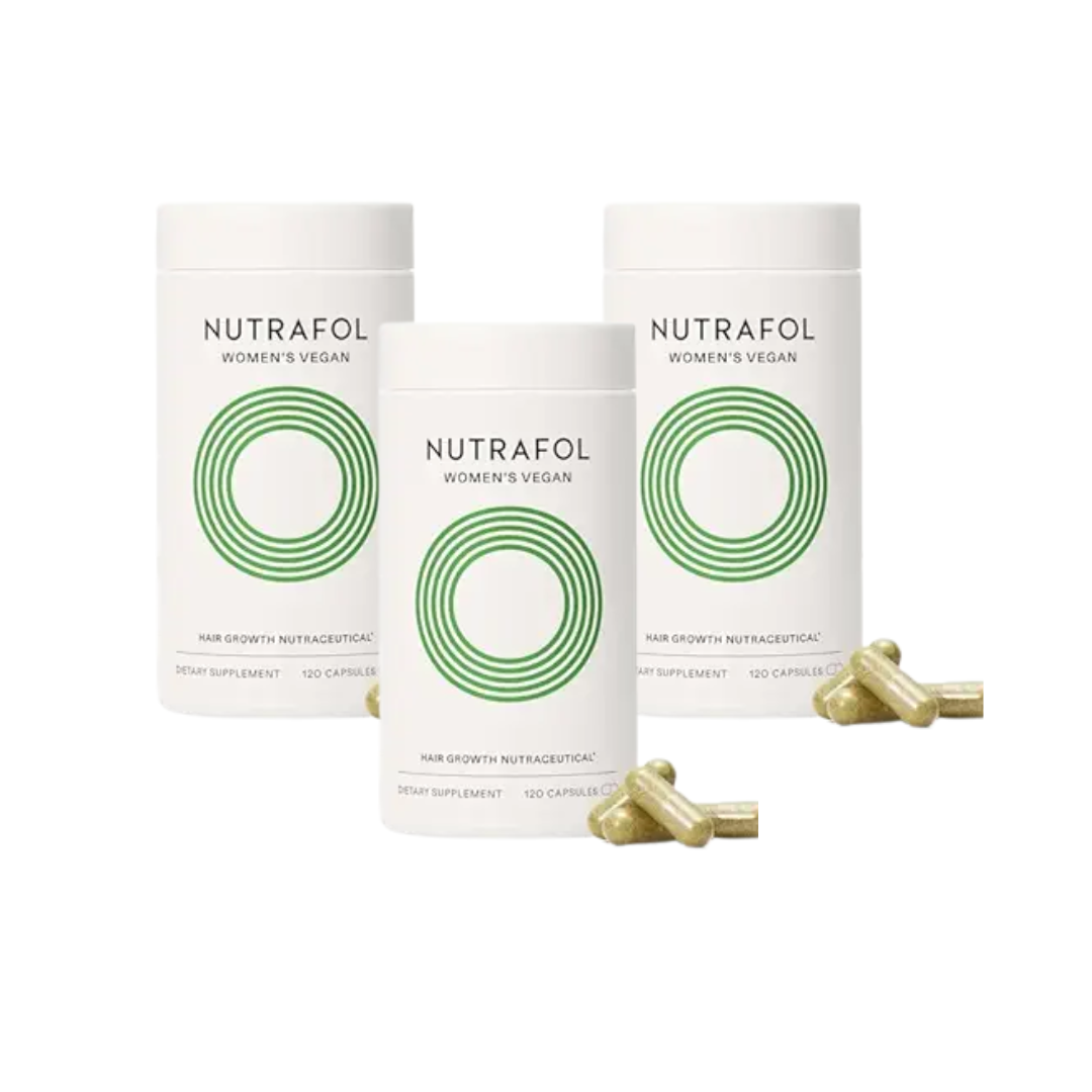 Nutrafol Women's Hair Growth Supplements, for Women 18-44 Years Old, Clinically Tested for Visibly Thicker, Stronger Hair, 100% Vegan Ingredients, Dermatologist Recommended - 1 Month Supply