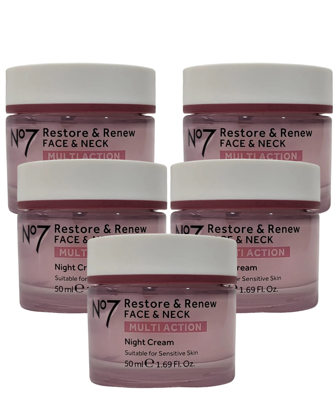 No7 Restore &amp; Renew Multi Action Night Cream – 1.69 oz