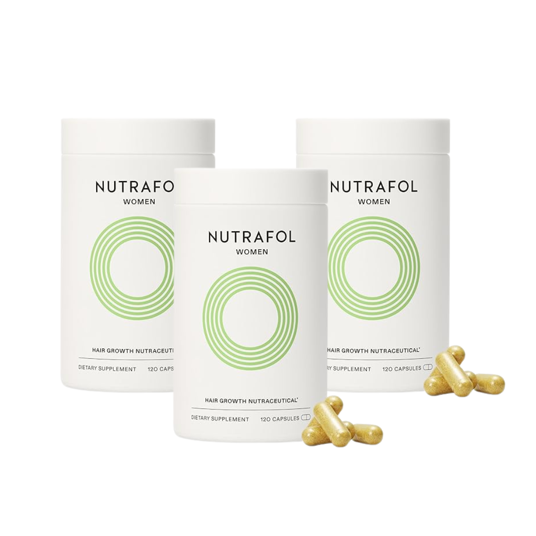 Nutrafol Women's Hair Growth Supplements, Ages 18-44, Clinically Tested for Visibly Thicker and Stronger Hair, Dermatologist Recommended - 1 Month Supply