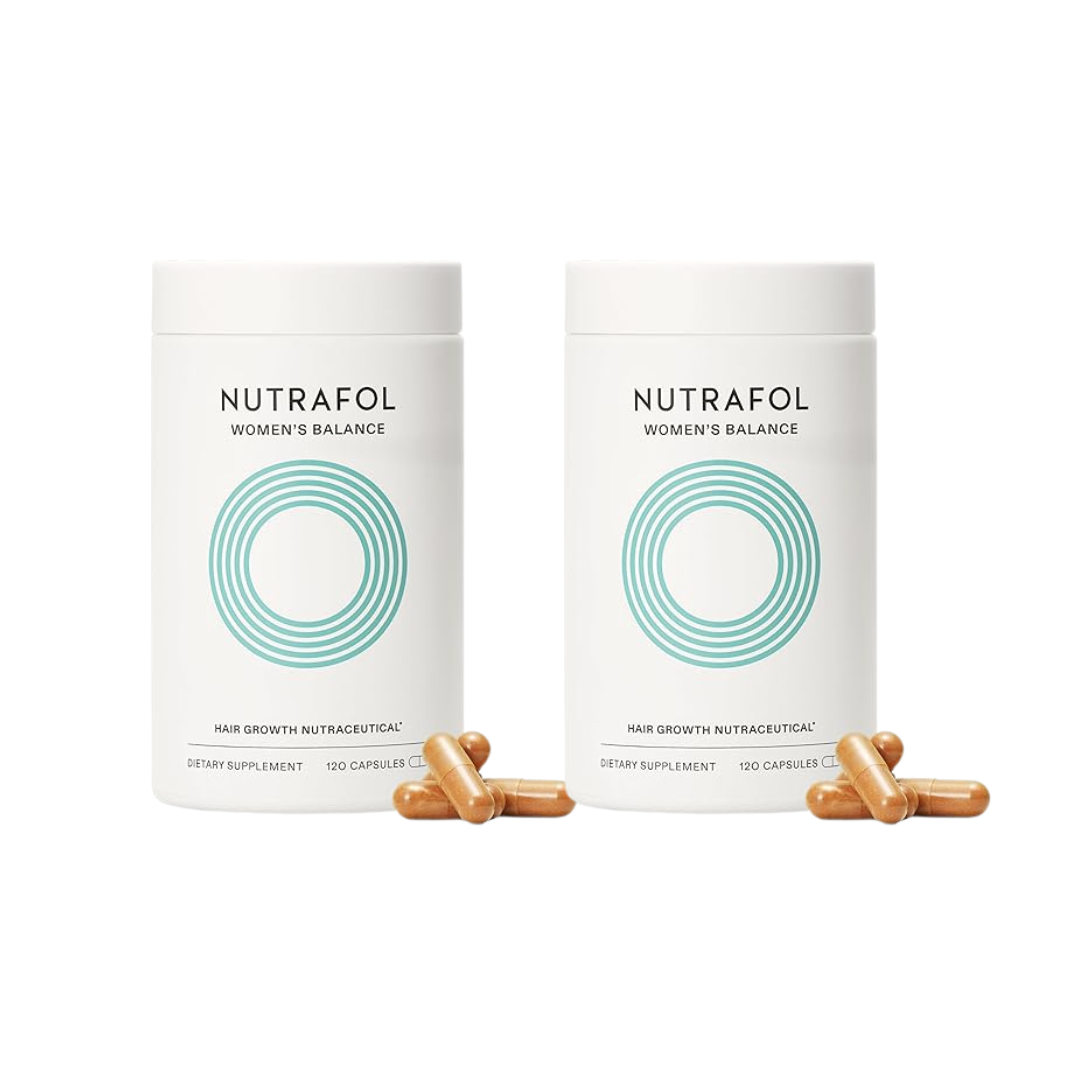 Nutrafol Women's Balance Hair Growth Supplements, Ages 45 and Up, Clinically Tested for Visibly Thicker Hair and Scalp Coverage, Dermatologist Recommended - 1 Month Supply
