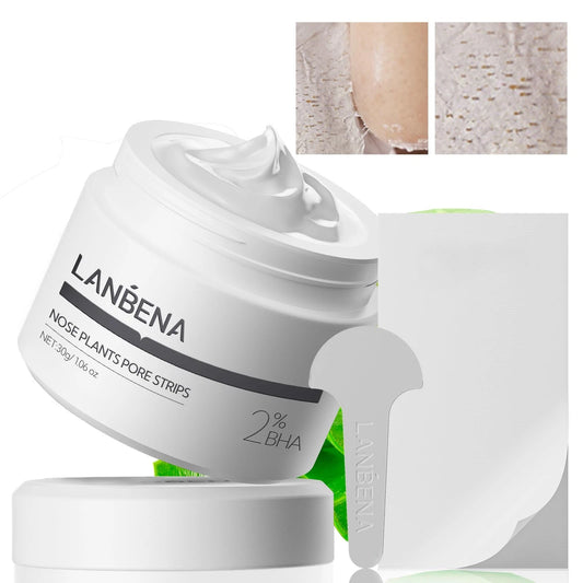 LANBENA 2.0 Nose Pore Strips – Blackhead Remover Mask with Salicylic Acid – Deep Cleansing & Pore Care