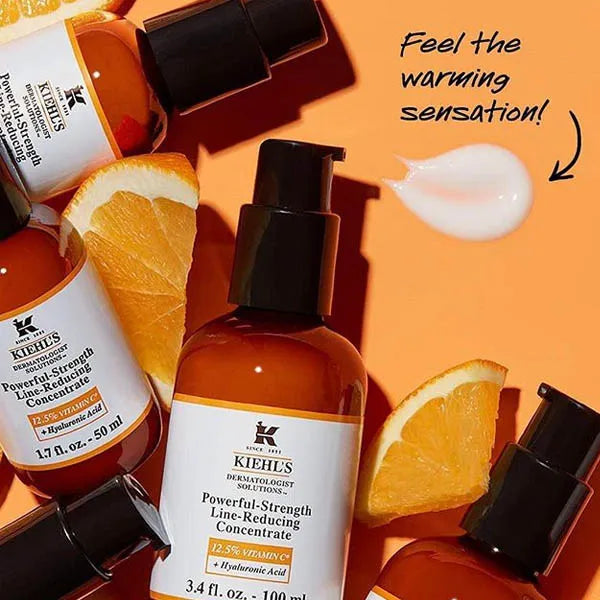 KIEHL'S Powerful Strength Line Reducing Concentrate Hyaluronic 3.4 oz new